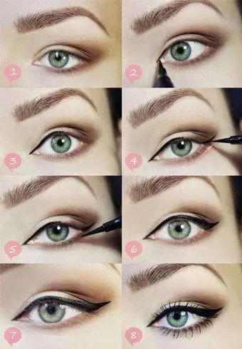 easy-cat-eye-makeup-tutorial-18_12-5 Gemakkelijk cat eye make-up tutorial