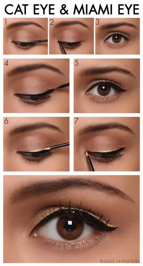 easy-cat-eye-makeup-tutorial-18_4-13 Gemakkelijk cat eye make-up tutorial