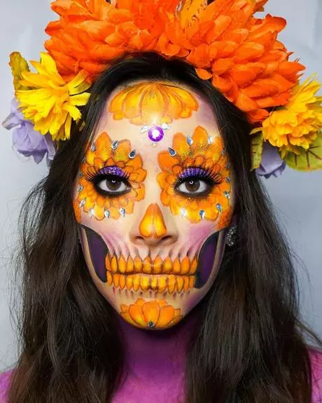 easy-day-of-the-dead-makeup-tutorial-74_19-12 Eenvoudige dag van de dode make-up tutorial