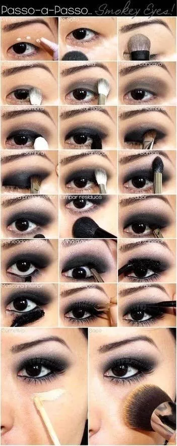 eye-makeup-tutorial-black-eyeshadow-08_14-7 Oog make-up tutorial zwarte oogschaduw