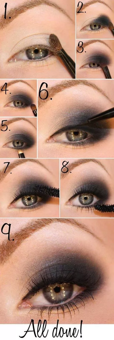 eye-makeup-tutorial-black-eyeshadow-08_3-11 Oog make-up tutorial zwarte oogschaduw