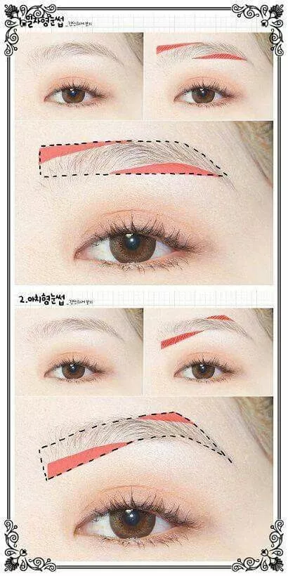 eyebrow-makeup-tutorial-korean-14_5-9 Wenkbrauw make-up tutorial Koreaans