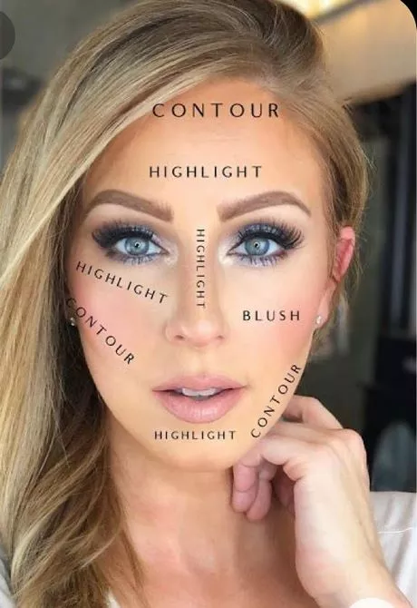 facial-contouring-makeup-tutorial-60_12-5 Gezicht contouren make-up tutorial