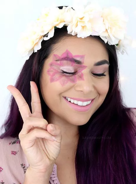flower-child-makeup-tutorial-46_7-11 Bloem kind make-up tutorial