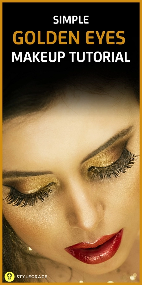 gold-eyeshadow-makeup-tutorial-52_5-13 Gouden oogschaduw make-up tutorial