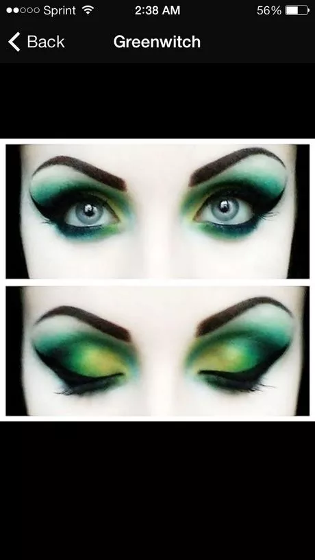 green-witch-eye-makeup-tutorial-39-1 Groene heks oog make-up tutorial