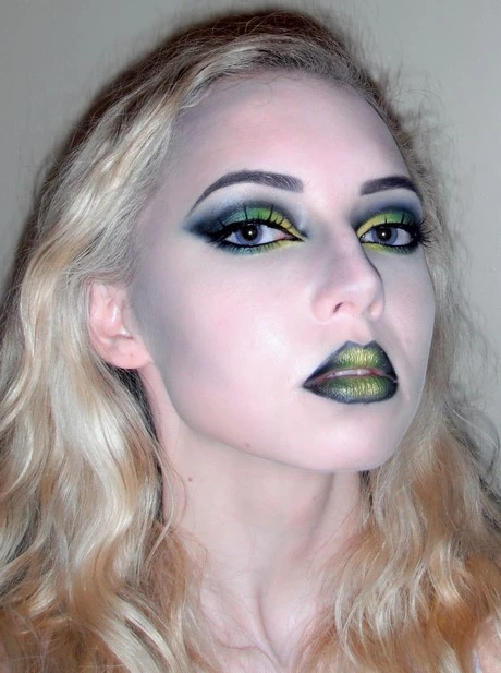 green-witch-eye-makeup-tutorial-39_5-13 Groene heks oog make-up tutorial