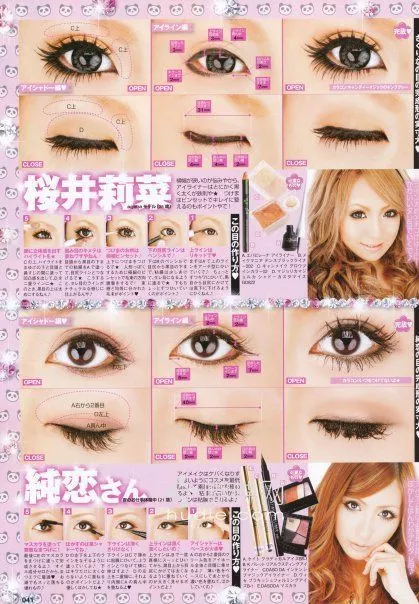 japanese-doll-eyes-makeup-tutorial-36_11-4 Japanse pop ogen make-up tutorial