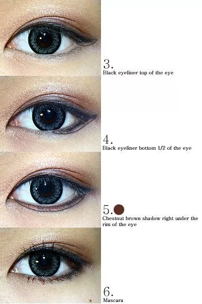 korean-celebrity-eye-makeup-tutorial-42-1 Koreaanse celebrity oog make-up tutorial