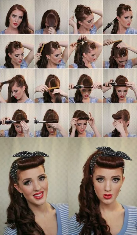 pin-up-girl-hair-and-makeup-tutorial-11_12-6 Pin up meisje haar en make-up tutorial
