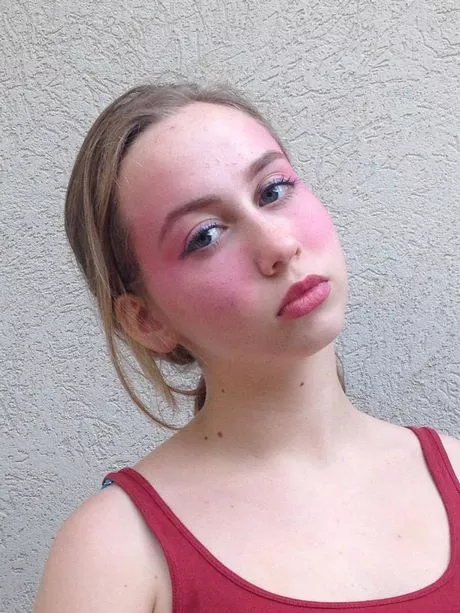 pink-cheeks-makeup-tutorial-89_10-2 Roze wangen make-up tutorial