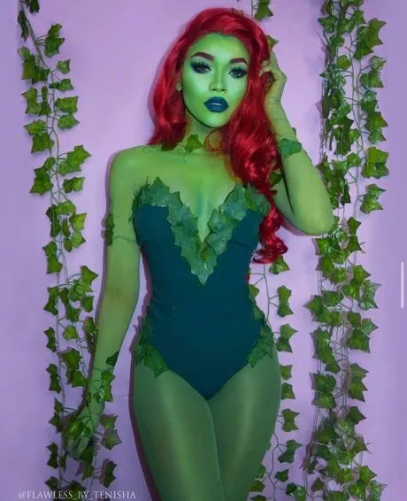 poison-ivy-costume-makeup-tutorial-62-1 Poison ivy kostuum make-up tutorial