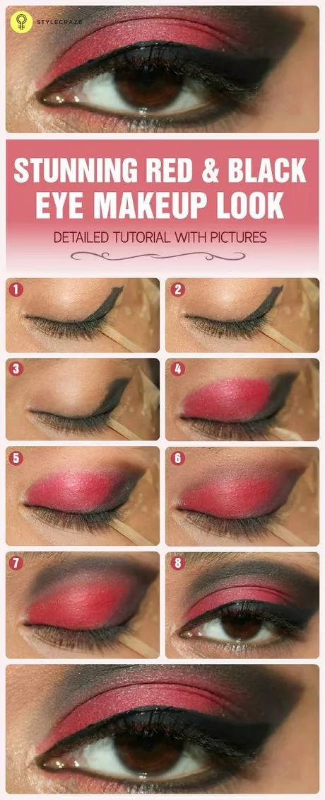 red-and-black-makeup-tutorial-04_4-9 Rode en zwarte make-up tutorial