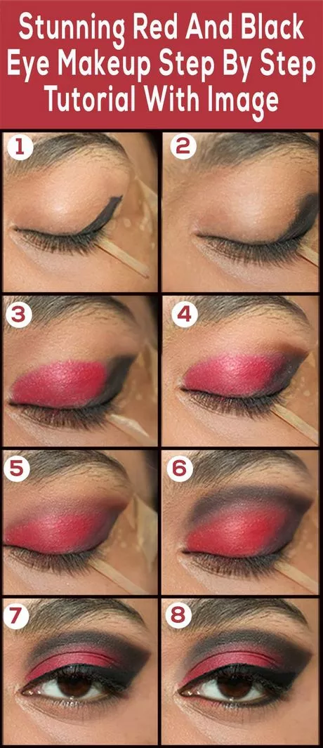 red-and-black-makeup-tutorial-04_7-12 Rode en zwarte make-up tutorial