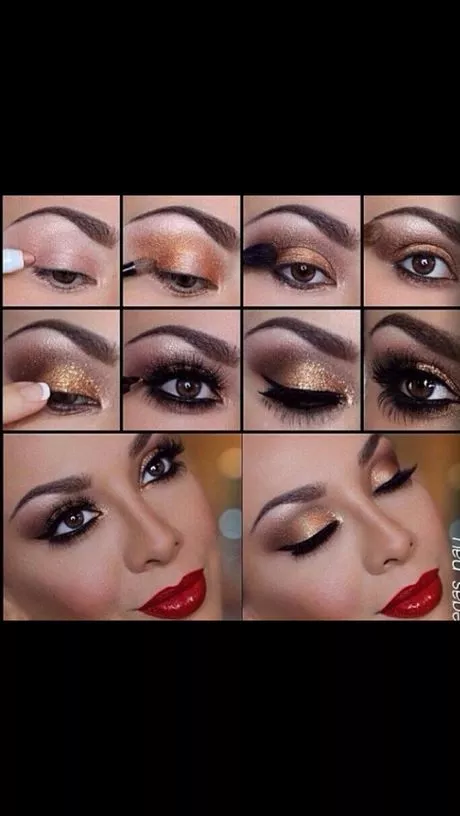 red-and-gold-eye-makeup-tutorial-95_10-3 Rode en gouden oog make-up tutorial