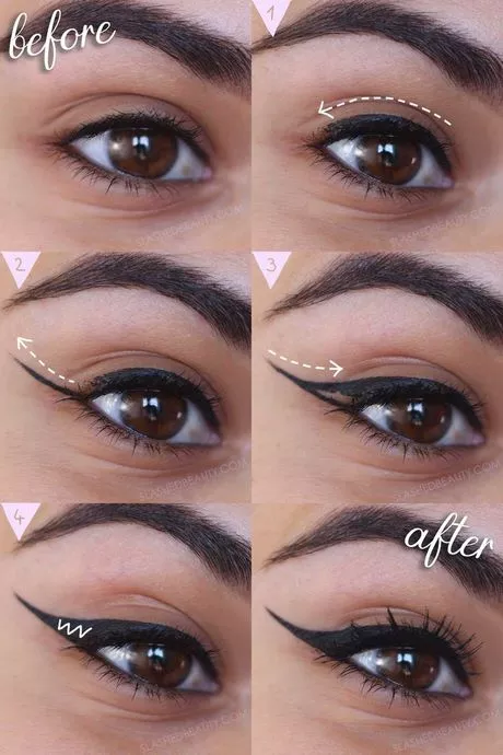 simple-eyeliner-makeup-tutorial-74_15-7 Eenvoudige eyeliner make-up tutorial