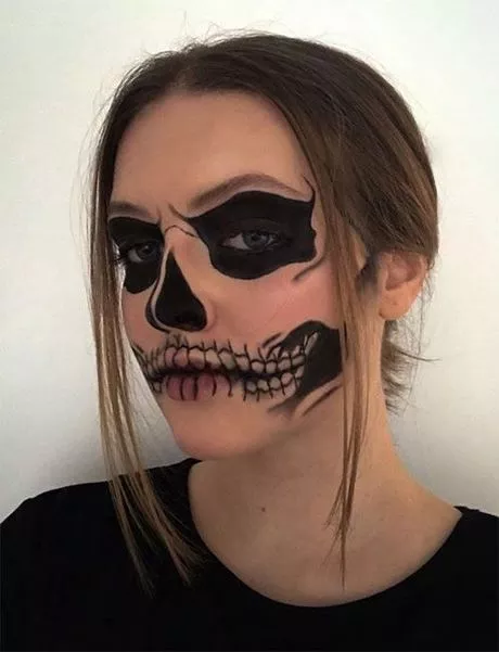 skull-mask-makeup-tutorial-49_6-15 Schedel masker make-up tutorial