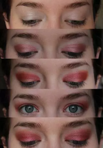 smokey-red-eye-makeup-tutorial-43_17-9 Smokey rode ogen make-up tutorial