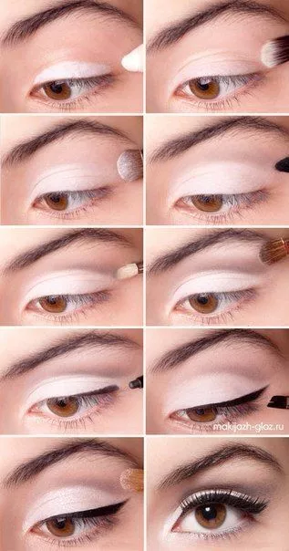 white-eyeshadow-makeup-tutorial-21_10-2 Witte oogschaduw make-up tutorial