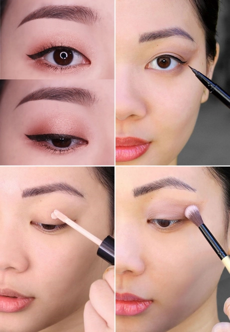 Aziatische oog make-up tutorial monolid