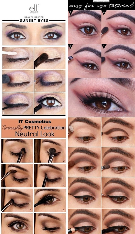 Cool make-up tutorial voor bruine ogen