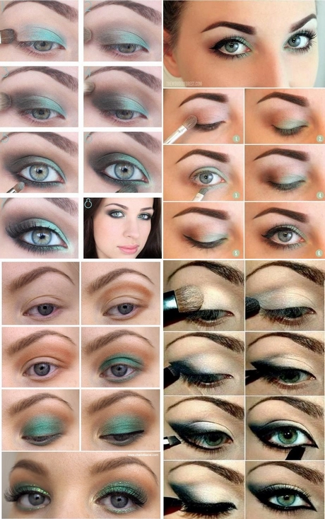 dark-green-eye-makeup-tutorial-001 Donkergroene oog make-up tutorial