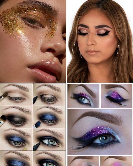 Dramatische glitter oog make-up tutorial