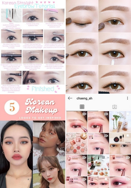 Wenkbrauw make-up tutorial Koreaans