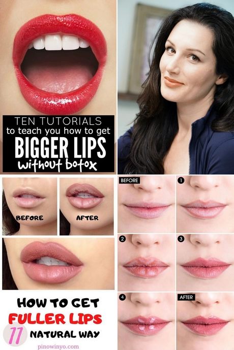 Fuller lippen make-up tutorial