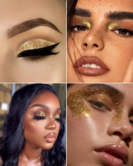 Glitter gouden make-up tutorial
