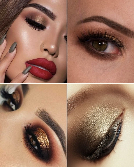 Gouden smokey eye make-up tutorial