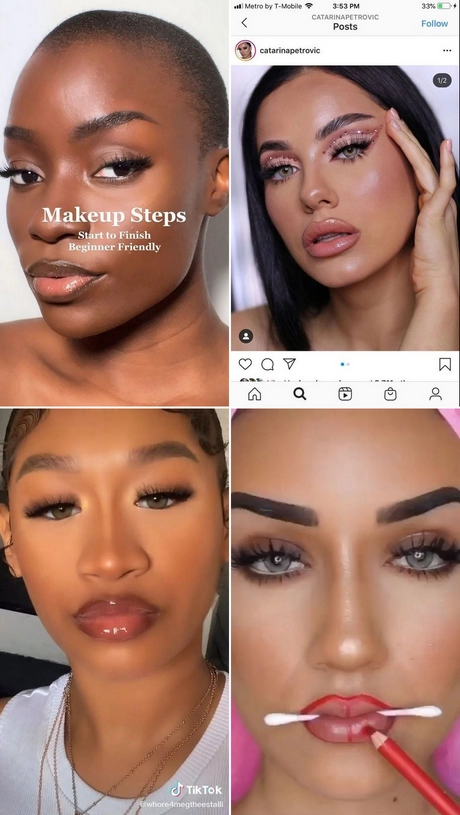 Lip make-up tutorial pinterest