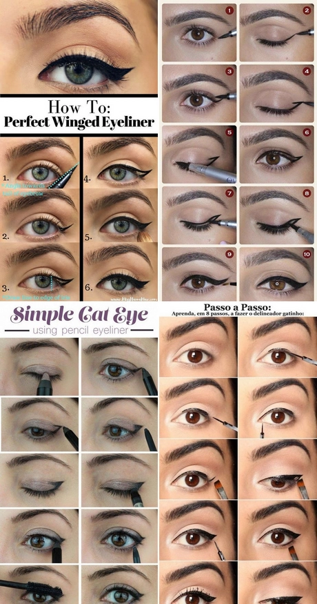 makeup-eyeliner-tutorial-for-beginners-001 Make-up eyeliner tutorial voor beginners