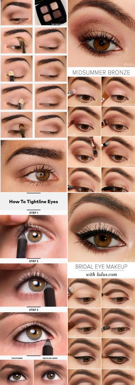 makeup-tutorial-for-brown-eyes-easy-001 Make-up tutorial voor bruine ogen Gemakkelijk