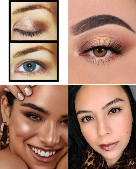 Natuurlijke herfst make-up tutorial voor bruine ogen