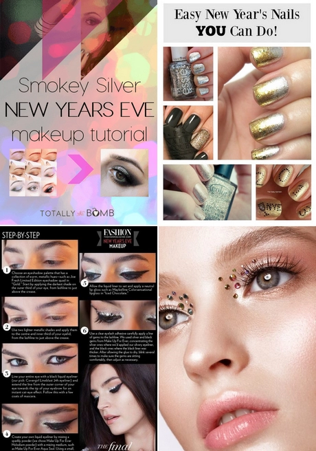 New years eve make-up tutorial zilver