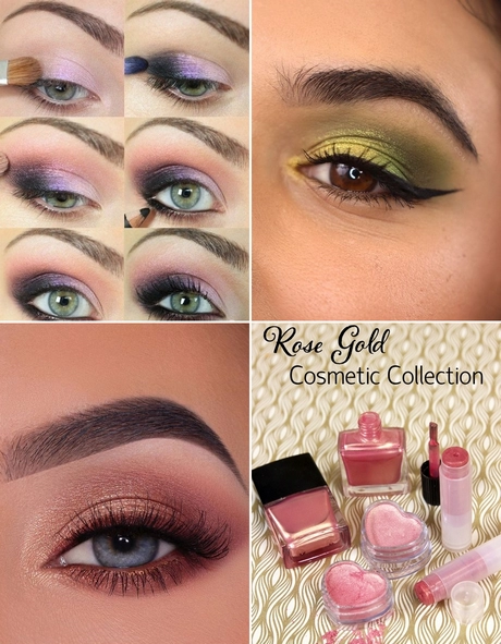Roze en gouden oog make-up tutorial