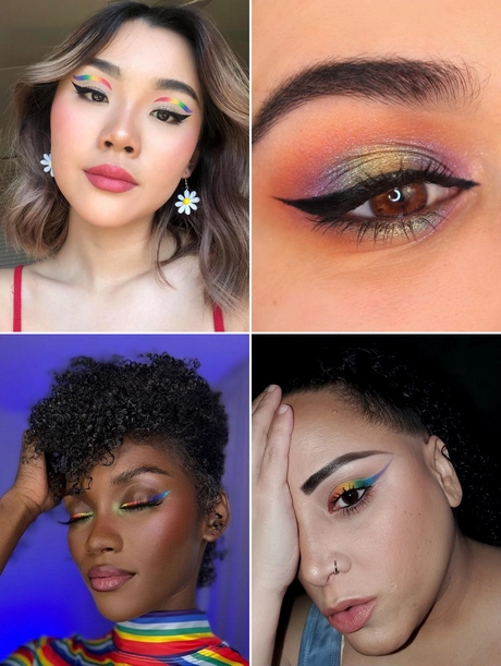 rainbow-eyeliner-makeup-tutorial-001 Regenboog eyeliner make-up tutorial