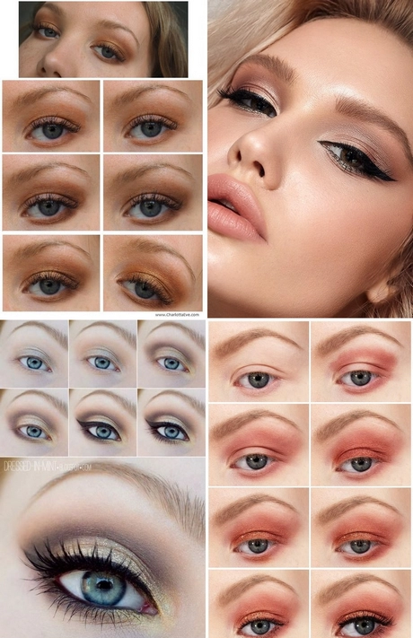 Rode en gouden oog make-up tutorial