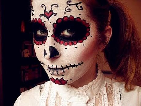black-and-red-sugar-skull-makeup-tutorial-42_4 Skull make-up tutorial voor zwarte en rode suiker