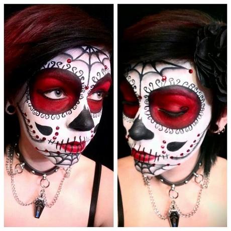 black-and-red-sugar-skull-makeup-tutorial-42_7 Skull make-up tutorial voor zwarte en rode suiker