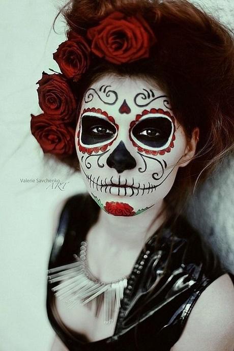 black-and-red-sugar-skull-makeup-tutorial-42_8 Skull make-up tutorial voor zwarte en rode suiker
