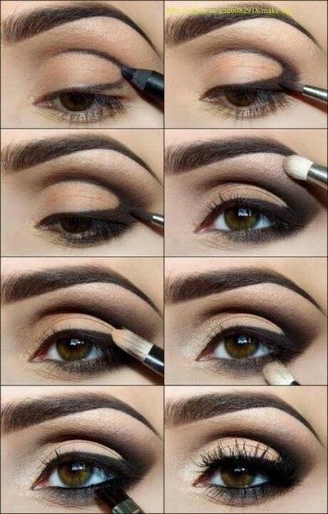 Zwarte zilveren Arabische oog make-up les