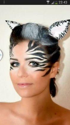 easy-zebra-makeup-tutorial-29_12 Easy zebra make-up tutorial
