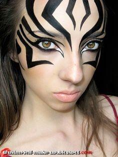 easy-zebra-makeup-tutorial-29_5 Easy zebra make-up tutorial