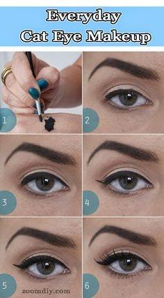 everyday-cat-eye-makeup-tutorial-50_2 Alledaagse cat eye make-up les