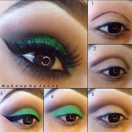 green-and-brown-makeup-tutorial-16_8 Les groene en bruine make-up