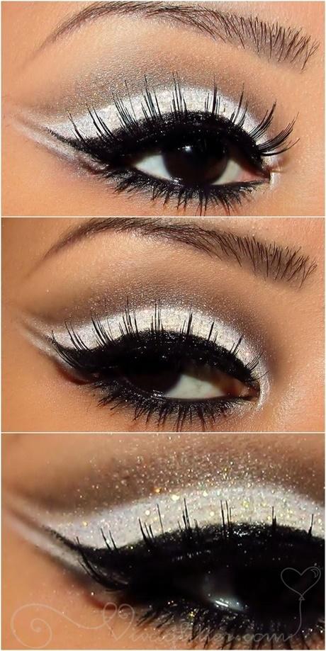white-shimmer-eye-makeup-tutorial-10_7 White shimmer eye make-up tutorial