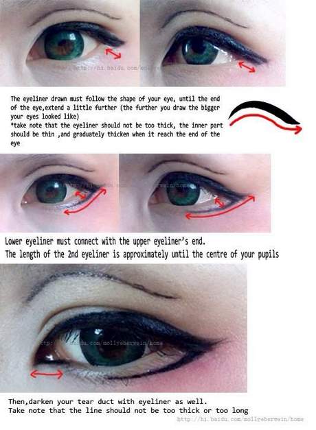 anime-eyes-makeup-tutorial-without-contacts-65_11 Anime ogen make-up tutorial zonder contacten
