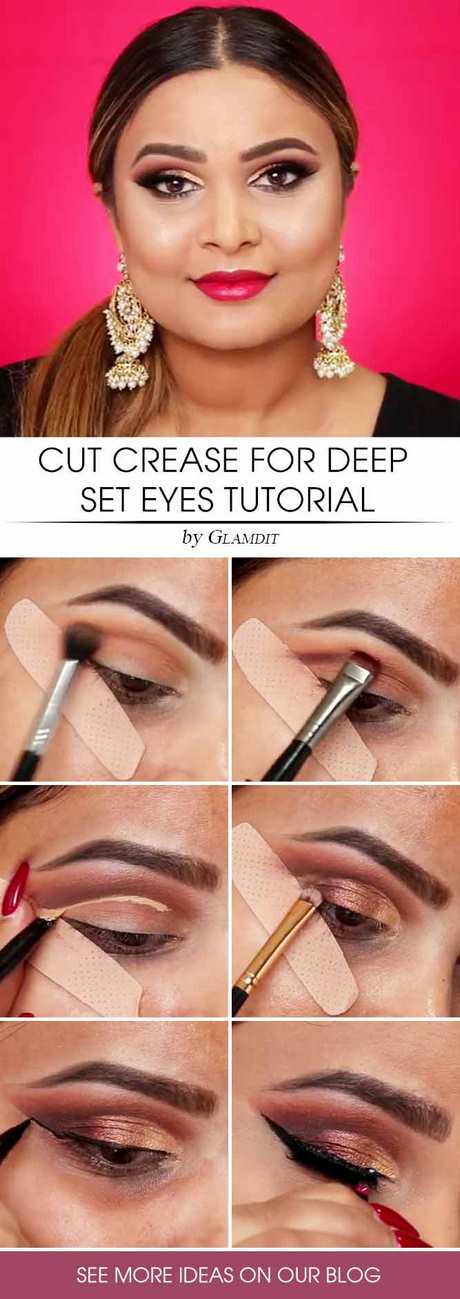 Arabische oog make-up tutorial voor bruine ogen